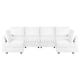 Option 6 Piece Modular Sectional,Bright White