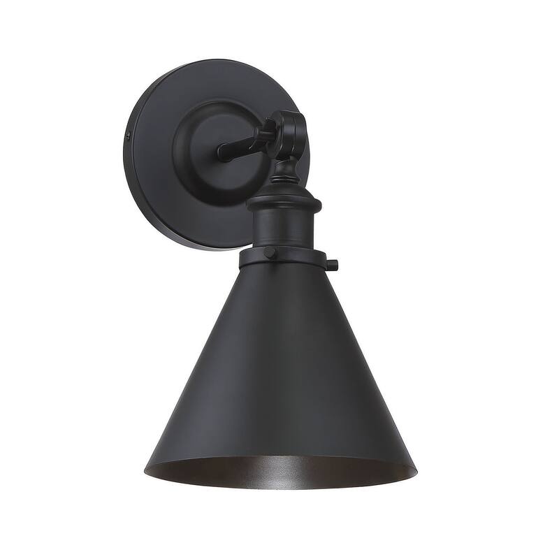 Savoy House Glenn Single Light 12" Tall Wall Sconce with a Metal Shade