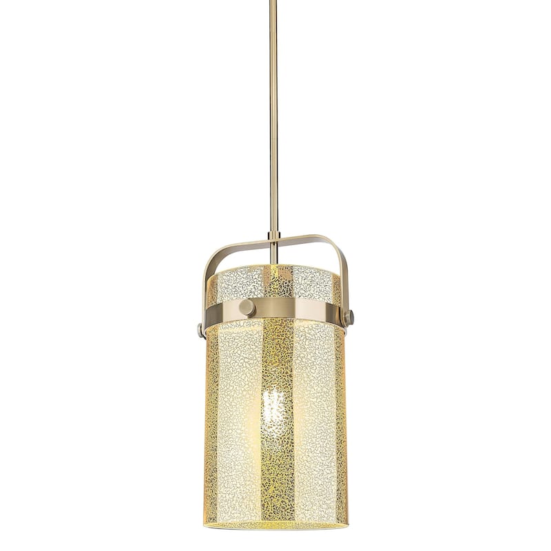 Innovations Lighting 413-1SM-17-8 Pilaster Pendant Pilaster 8" Wide - Champagne Bronze / Mercury
