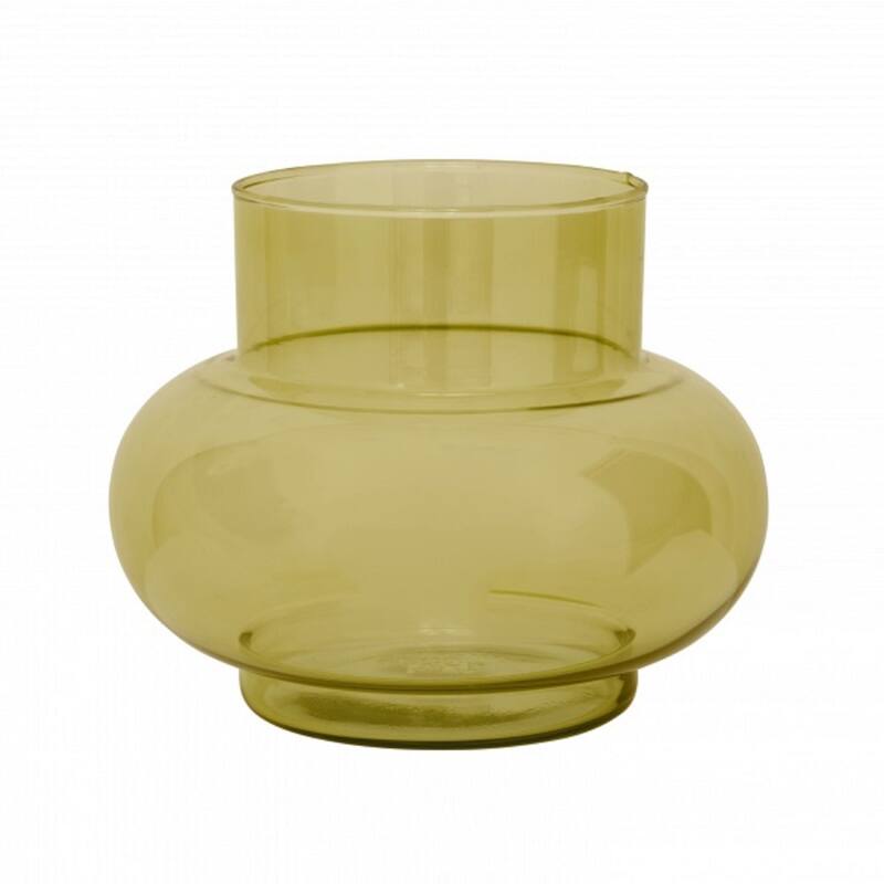 Vase Recycled Glass Tummy B Olive Oil