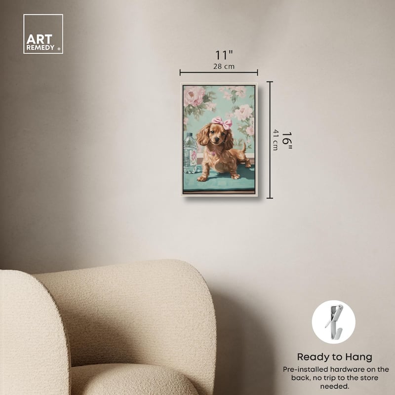 Doxxie Dainty Yoga Canvas by Art Remedy