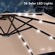 preview thumbnail 4 of 79, MAISON ARTS 15-foot Rectangular Crank Double-sided Outdoor Market Umbrella Solar LED Lighted Patio Umbrella with Base Included