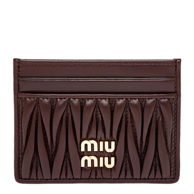 Miu Miu Matelassé Card Holder