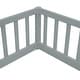 preview thumbnail 12 of 32, Double Twin Floor Bed with Fence, Guardrails,Without Door