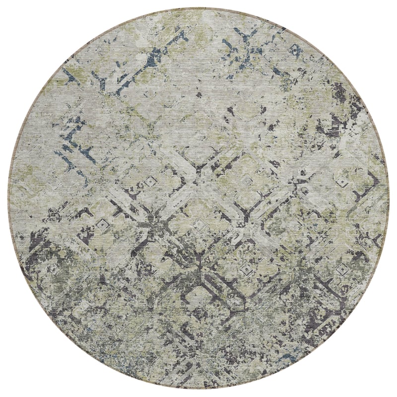 HomeRoots Geometric Transitional Rectangle Outdoor Rug