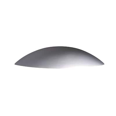 Justice Design Group Ambiance Outdoor Large Ceramic Sliver Downlight Wall Sconce