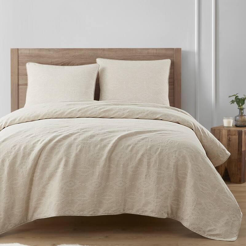 HiEnd Accents Tempe Matelasse Aztec Texture Comforter Set, 3PC