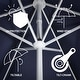 preview thumbnail 4 of 157, 9ft Tassel Patio Umbrella Auto-Tilt, Crank , by JONATHAN Y