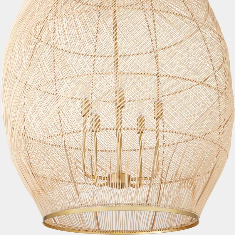 Quorum International 6901-5 Rattan 5 Light 28" Wide Pendant