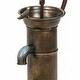 preview thumbnail 8 of 9, Aged Brown Metal Planter and Bird Feeder