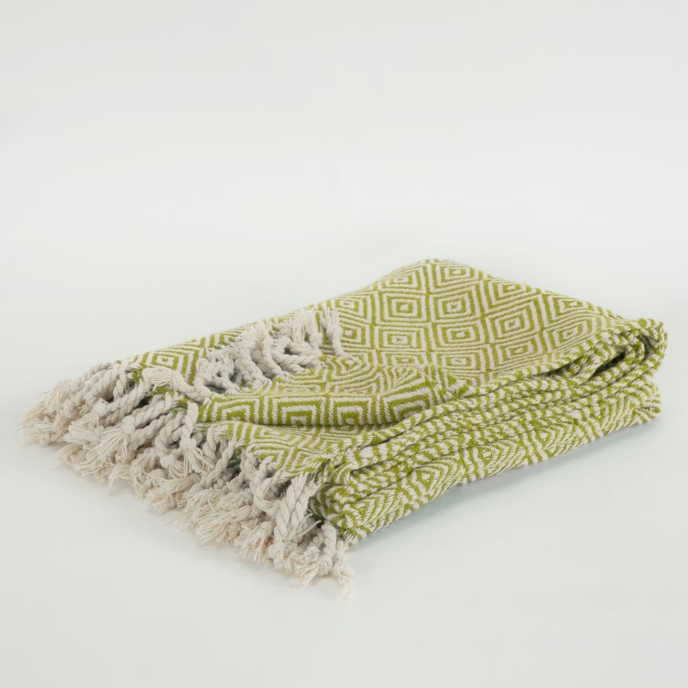 Rizzy Home Boho Geometric Throw Blanket