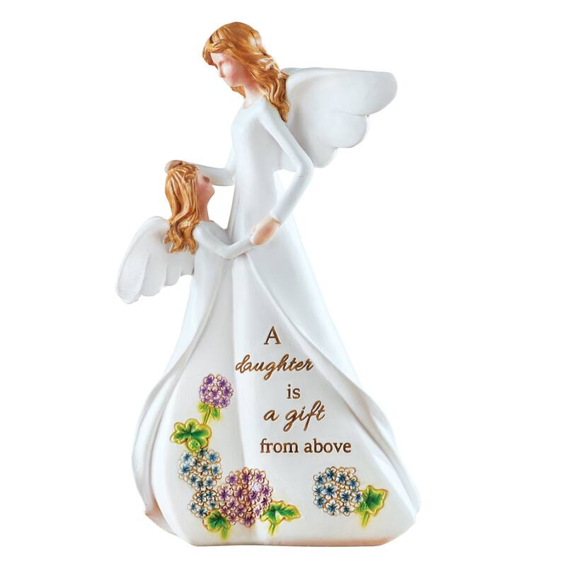 Hand-Painted Daughter Angel Tabletop Decoration - 5.12 x 8.75 x 2.75