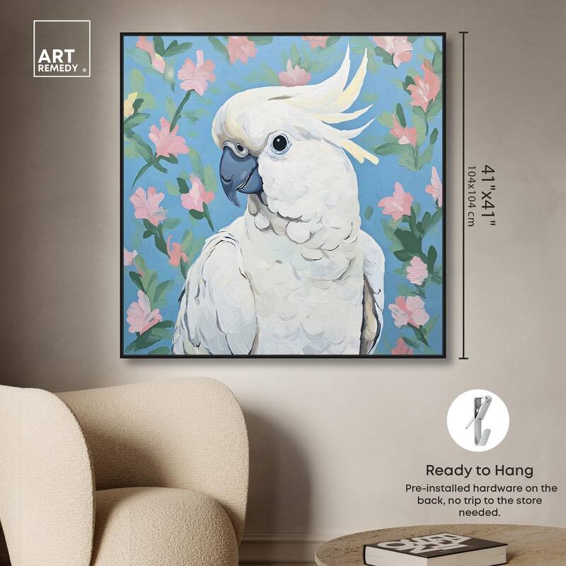White Cockatoo I Canvas by Art Remedy