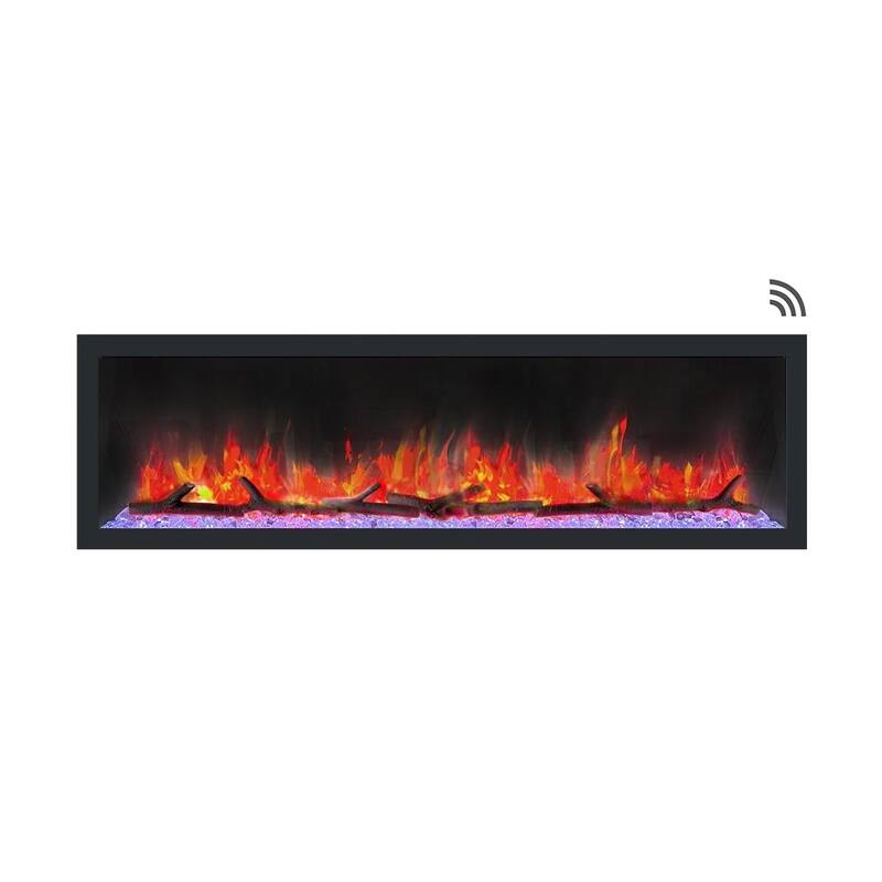 Dynasty Cascade 64-inch Smart Control Electric Fireplace - 64.5