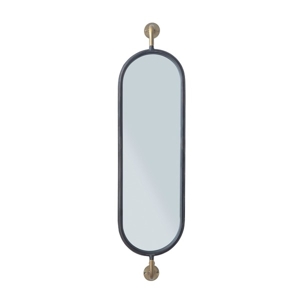 Swivel Wall Mount Metal Mirror with Brackets - Distressed ...