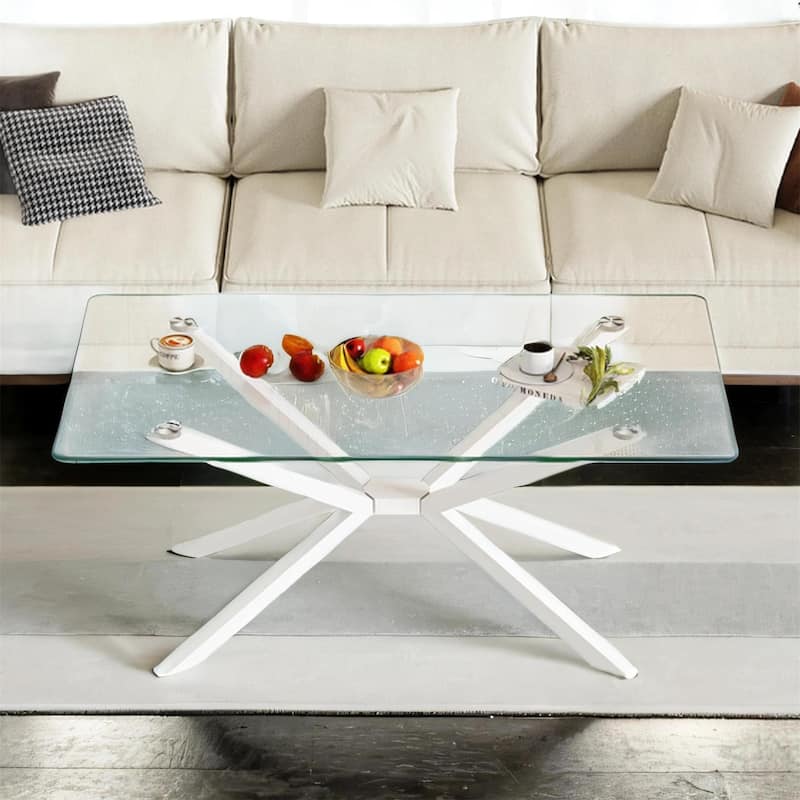 39 inch Glass Dining Table with Tempered Top, Adjustable Legs, 220LB