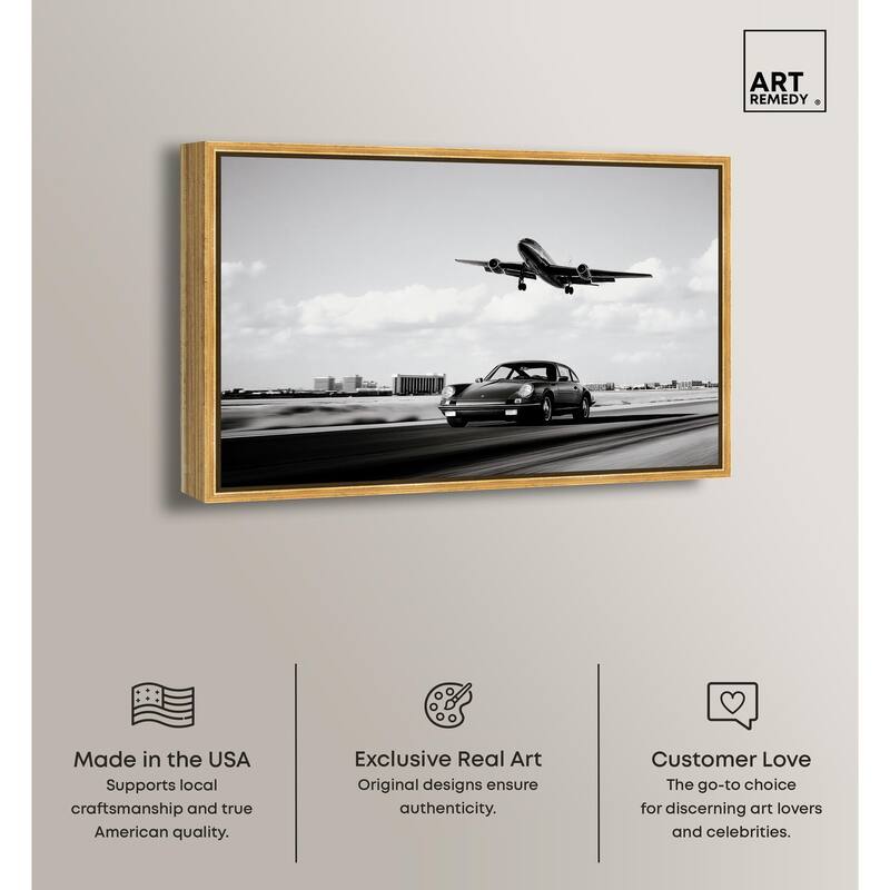 Sports Car Takeoff Canvas by Art Remedy