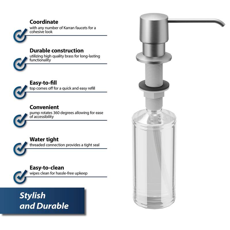 Karran SD25 Kitchen Soap/Lotion Dispenser
