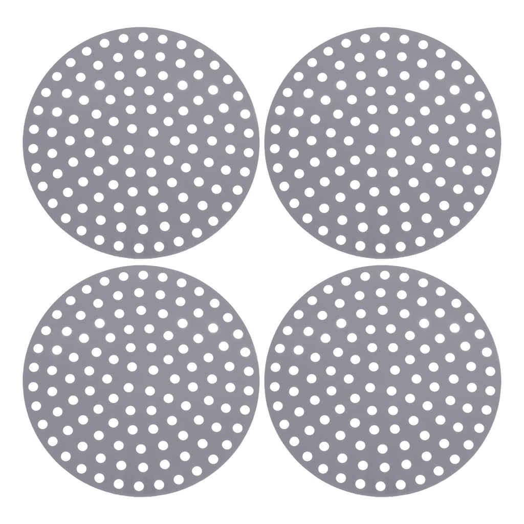 4 Pcs Reusable Silicone Air Fryer Liners Mat, Round