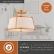 preview thumbnail 7 of 9, Vaxcel Lighting C0328 Marion 2 Light 13" Wide Semi-Flush Drum Ceiling