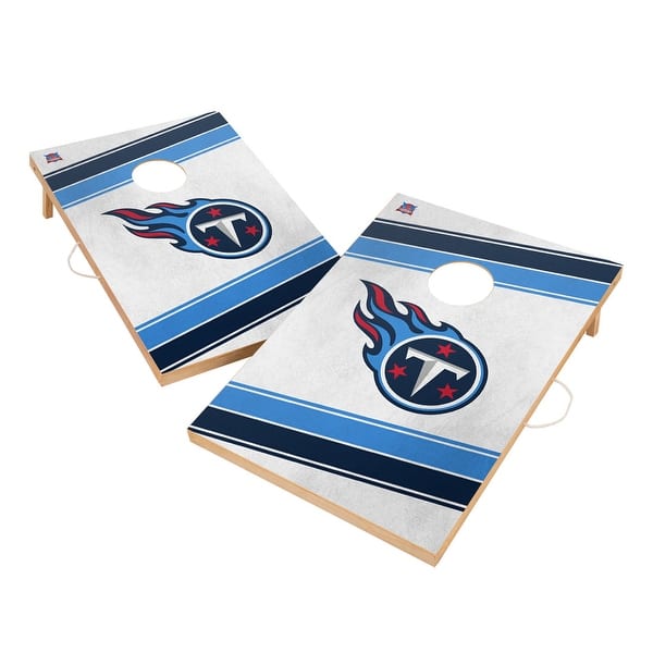 slide 2 of 5, Tennessee Titans NFL 2x4 Tailgate Cornhole Boards Include Carrying Case