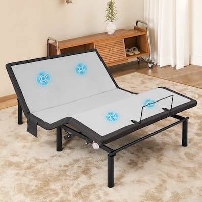 Modern Zero Gravity Base Adjustable Bed with Wireless Remote Control and USB Ports