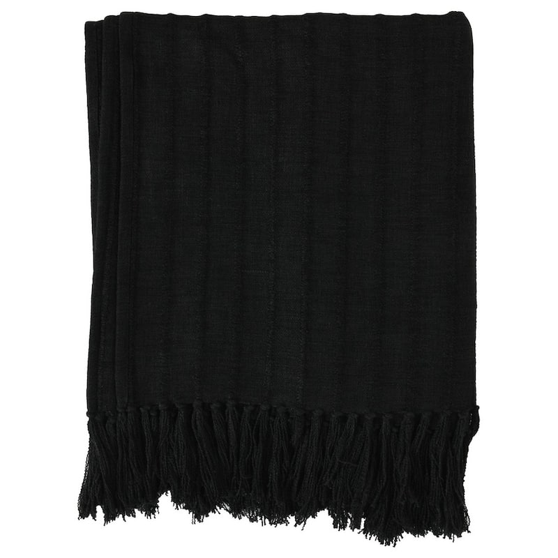 Hendri 50"x70" Throw Blanket, by Kosas Home