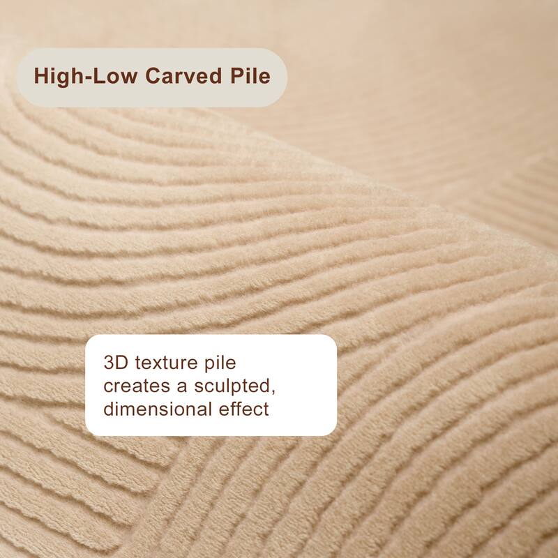 ECARPETGALLERY Elion Modern Machine Washable Area Rug