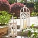 preview thumbnail 1 of 52, Glitzhome Set of 2 Wooden Church Style Decorative Lanterns Candle Holders for Wedding Mantle Entryway
