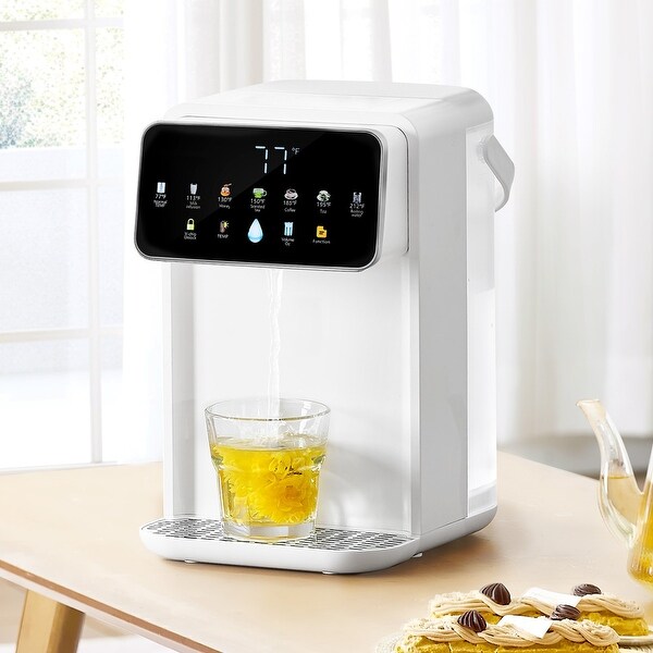 ±0 ホットウォーターディスペンサー ホワイト White ABS Stainless Steel 118oz Touchscreen Instant Hot Water