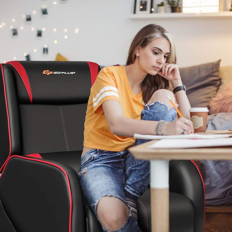 Goplus Massage Gaming Recliner Chair Single Living Room Sofa Home