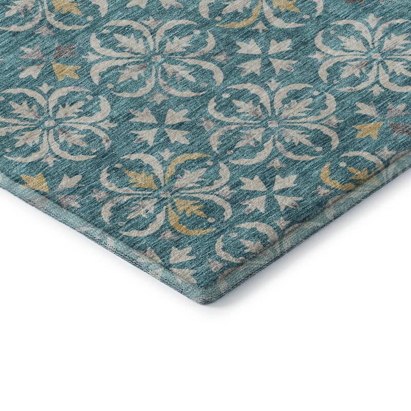 Premium Washable Super Soft Transitional Medallions Mayfield Rug
