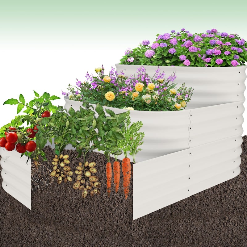 30" Deep Root Zone Raised Garden Bed, Family Gardening Kit