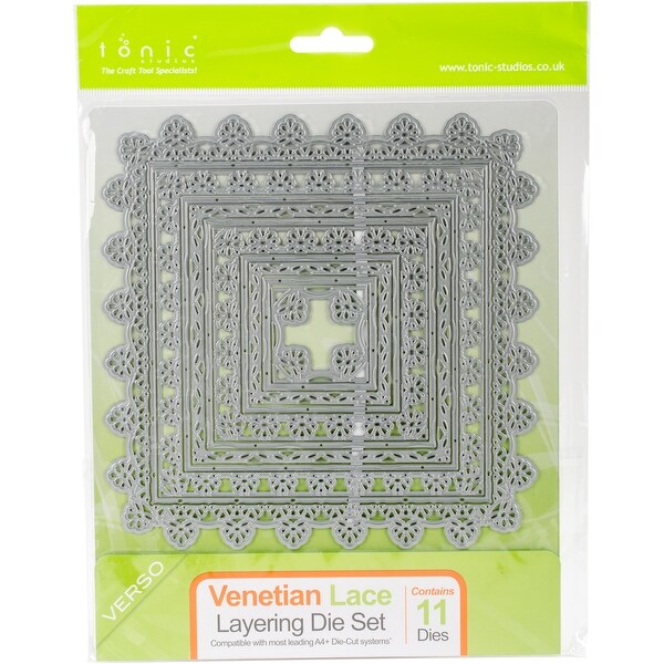 Shop Tonic Studios Layering Dies Set Venetian Lace Overstock 17879741