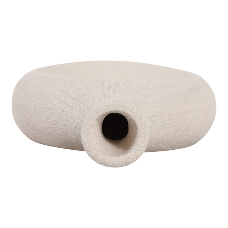 Modern Oval Ceramic Table Vase Cut-Out Design