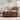 Fluted Coffee Table w/ 4 Drawers, Modern Center Table for Living Room