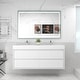 preview thumbnail 2 of 45, Morava 60" Floating Vanity with Double Sink