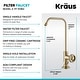 preview thumbnail 109 of 165, Kraus Urbix Industrial Solid Brass Kitchen Faucet