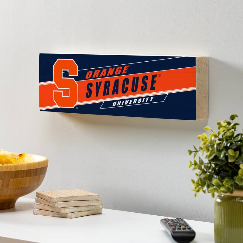 Syracuse University Wooden Tabletop Mantel Shelf Sign