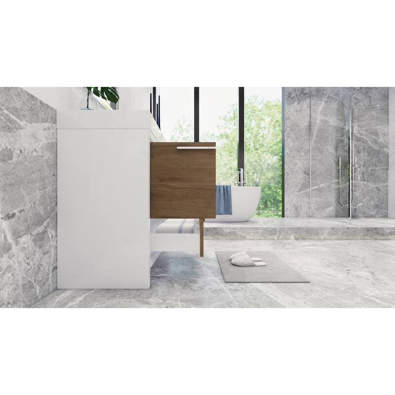 Dove 36'' Freestanding Vanity with Reinforced Acrylic Sink