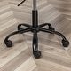 preview thumbnail 10 of 31, Armless Swivel Office Chair with Metal Base, 360 Swivel Ergonomic Computer Chair, Adjustable Height Fabric Task Chair - N/A