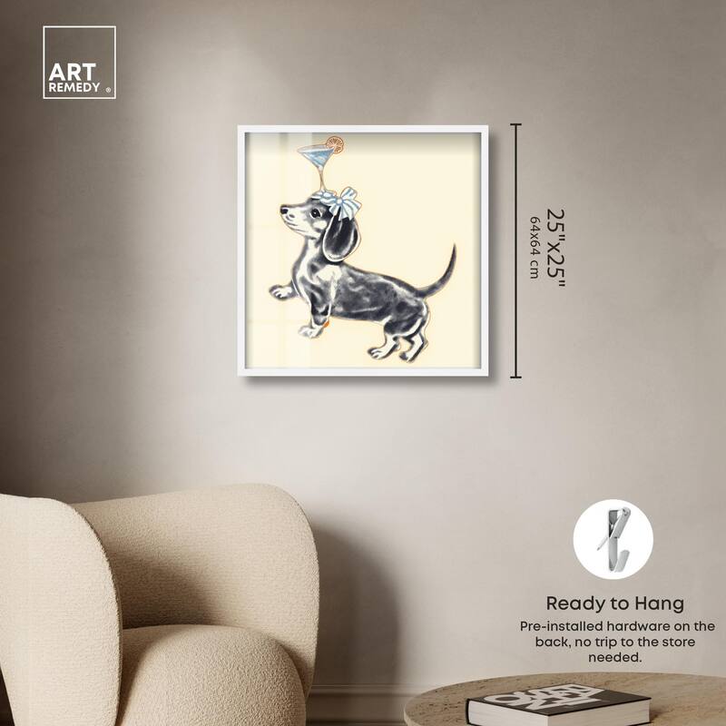 Martini Pup I Shadowbox by Art Remedy