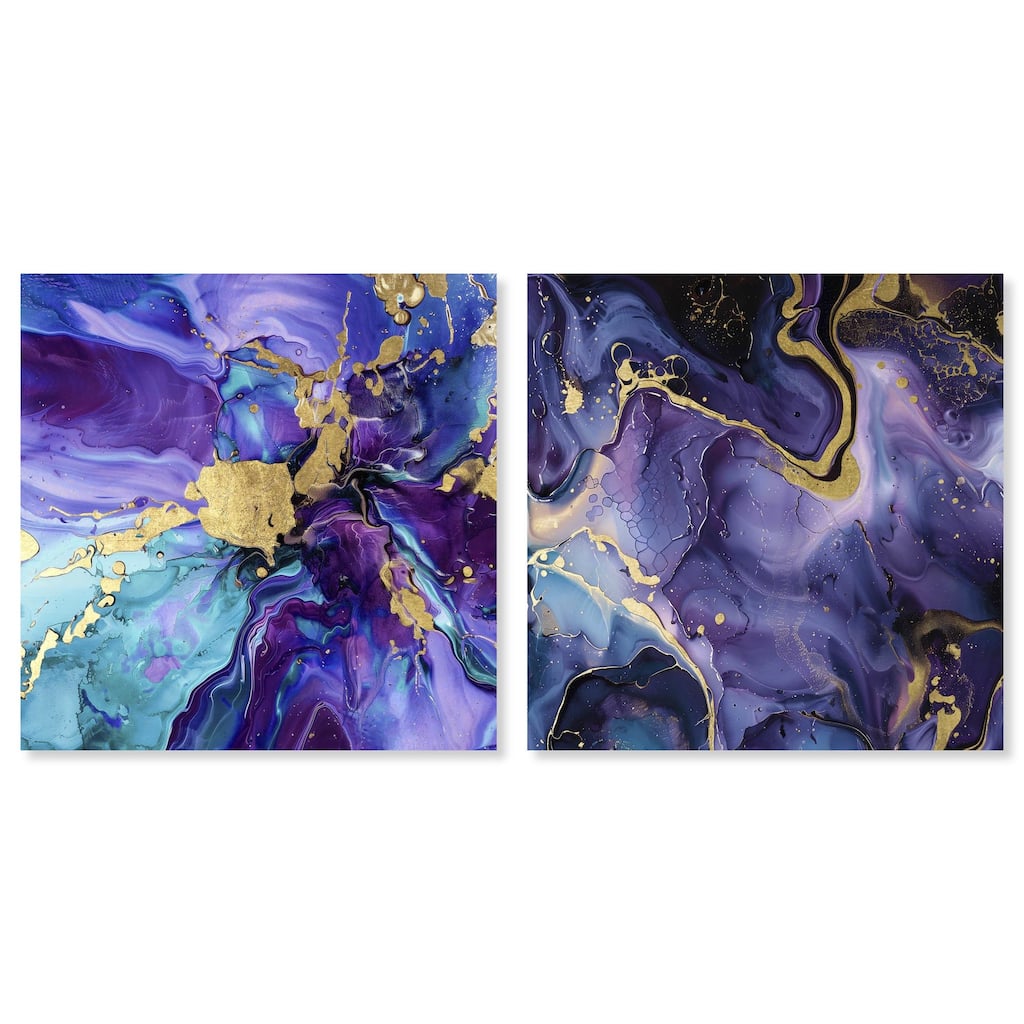 Fantasy Stream Set Canvas Set of 2 by Art Remedy, Gallery Wrapped