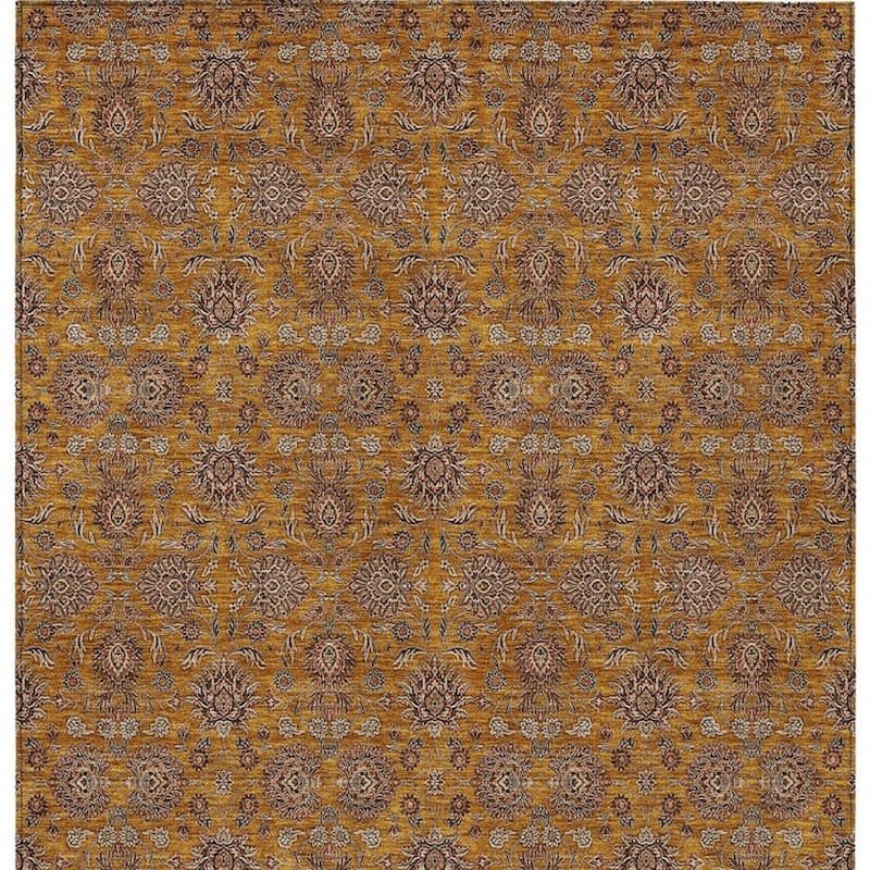 HomeRoots Floral Transitional Rectangle Outdoor Rug