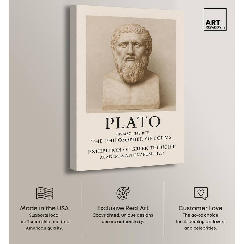 Philosopher of Forms Canvas by Art Remedy, Gallery Wrapped