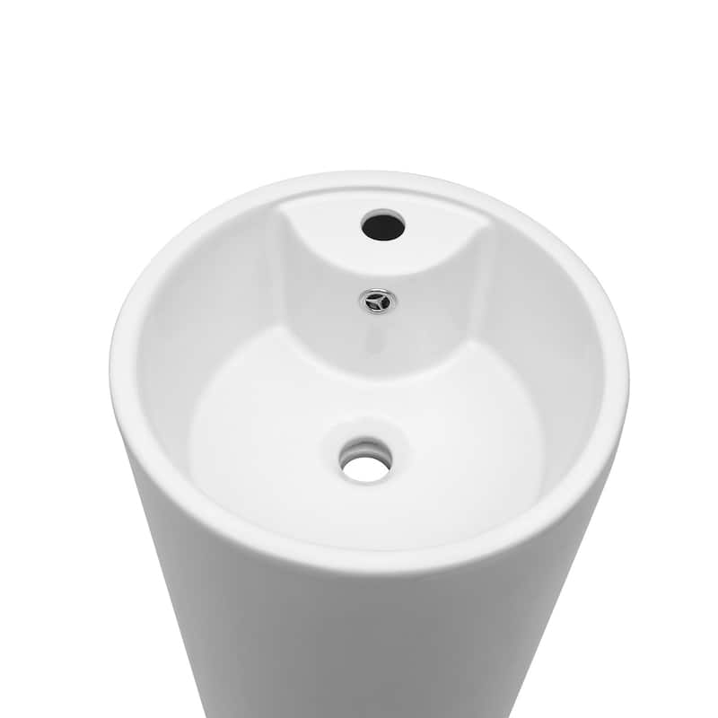 Classic Ceramic Pedestal Sink Bathroom Sink Basin