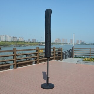 Direct Wicker All-Weather Protective Umbrella Cover Fits 8-ft to 11-ft For Market Umbrella
