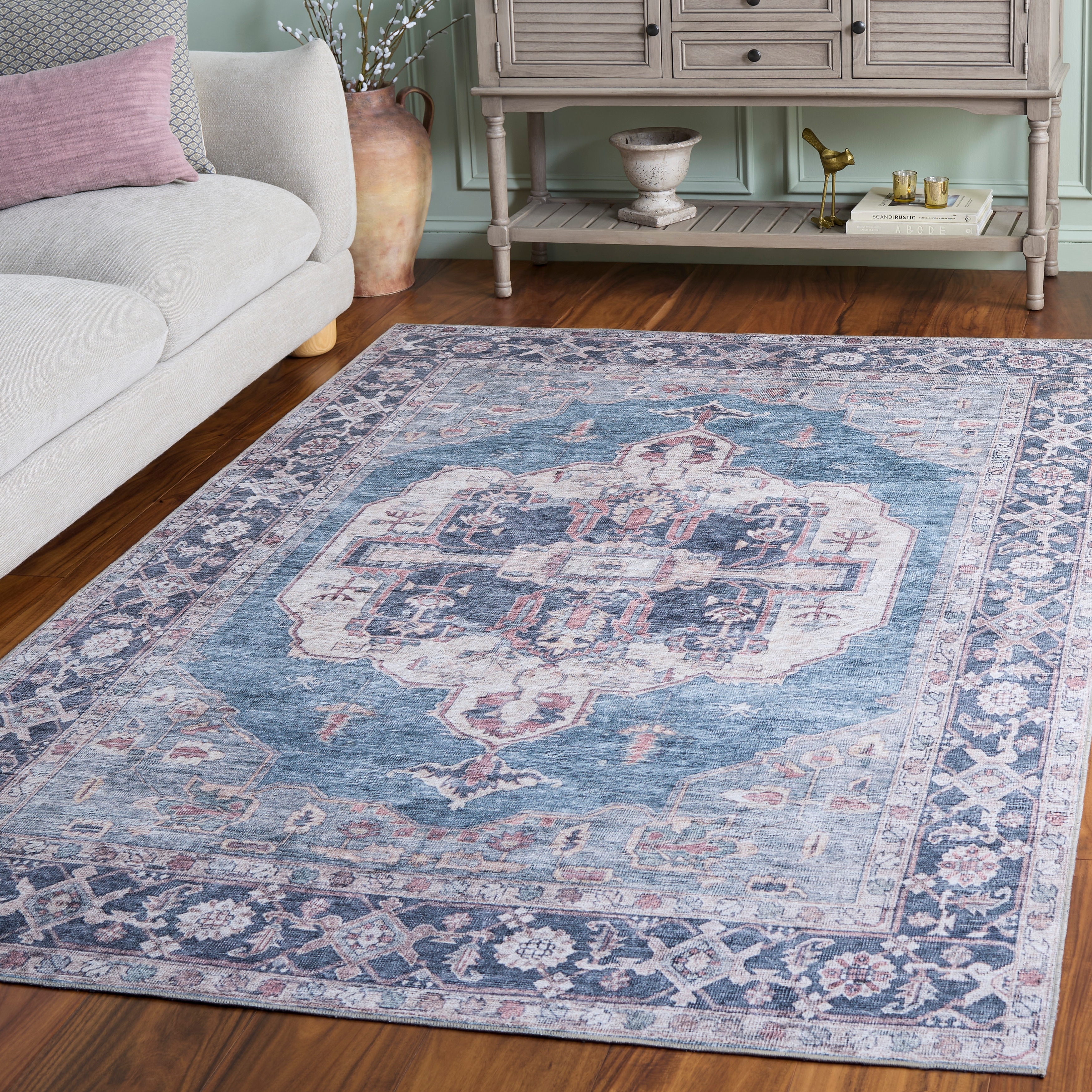 SAFAVIEH Vintage Heriz Bertlinde Machine Washable Rug