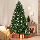 preview thumbnail 10 of 15, Yaheetech Pre-lit Spruce Artificial Hinged Holiday Christmas Pine Tree 7.5 Foot
