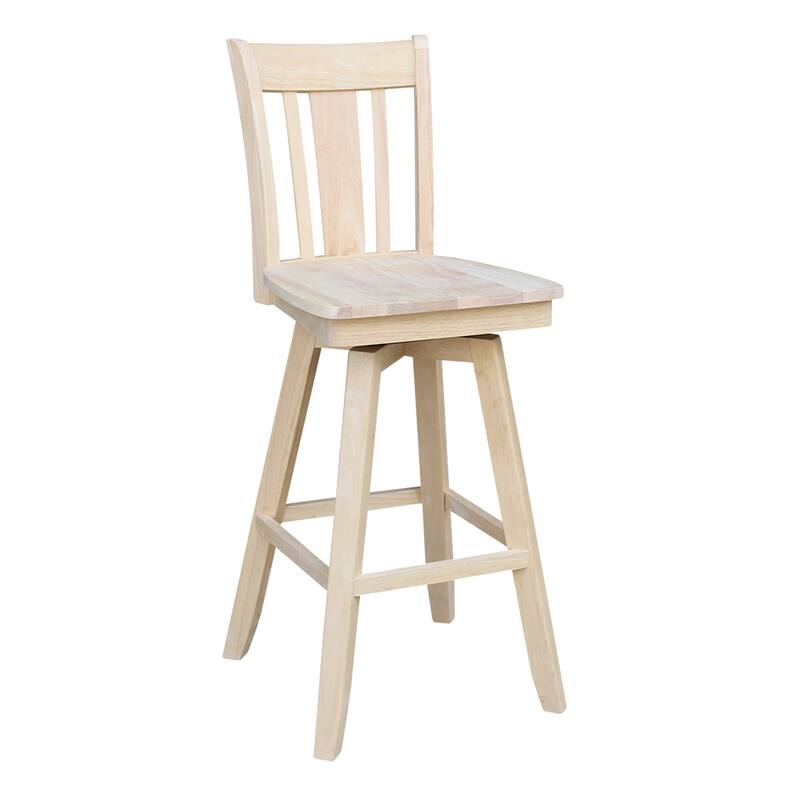 San Remo Solid Wood Swivel Stool